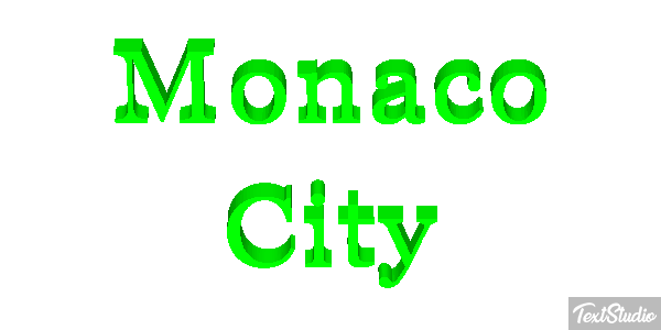 Monaco City Efekt tekstowy