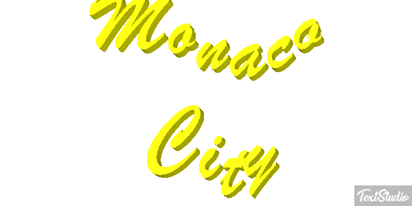 Monaco City Efekt tekstowy