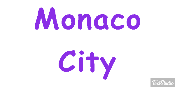 Monaco City Efekt tekstowy