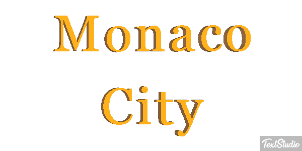 Monaco City Efekt tekstowy
