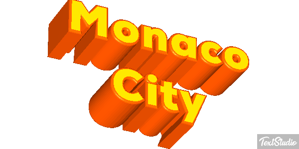 Monaco City Efekt tekstowy