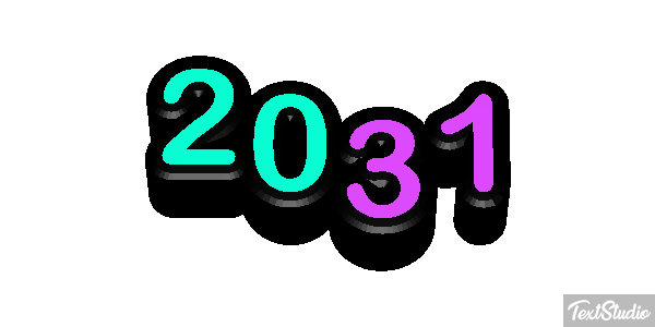 2031 Текстовый эффект