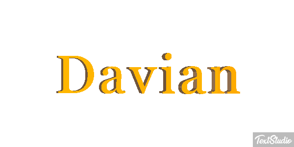 Davian Text effect