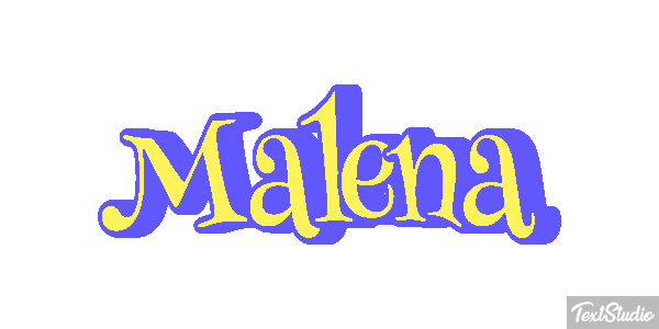 Malena Efecto de texto