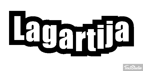 Lagartija Effetto testo