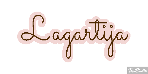 Lagartija Effetto testo