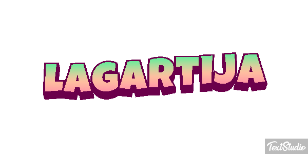 Lagartija Effetto testo