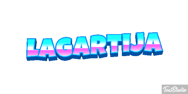 Lagartija Effetto testo