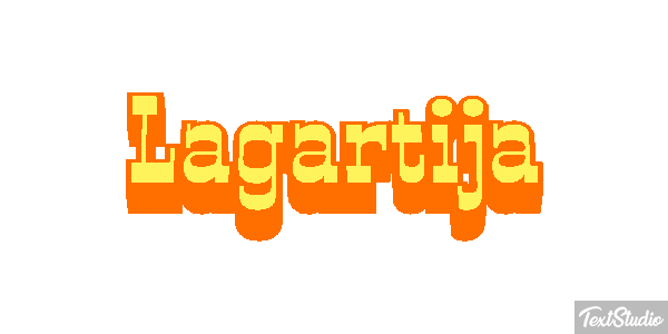 Lagartija Effetto testo
