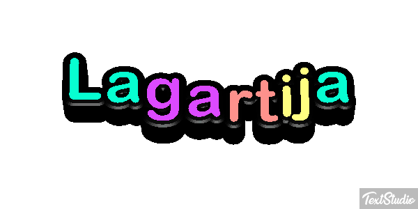 Lagartija Effetto testo