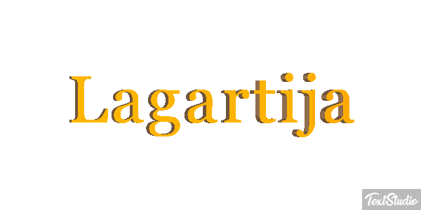Lagartija Effetto testo