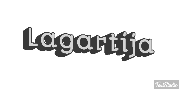 Lagartija Effetto testo