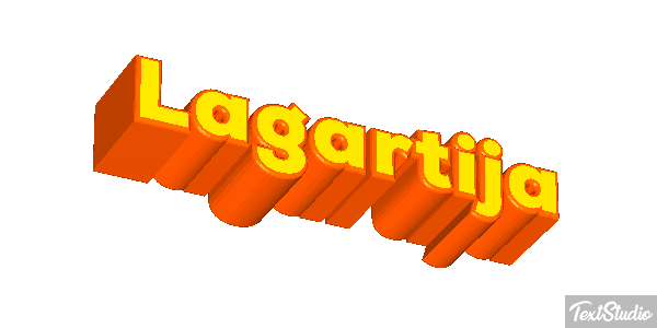 Lagartija Effetto testo