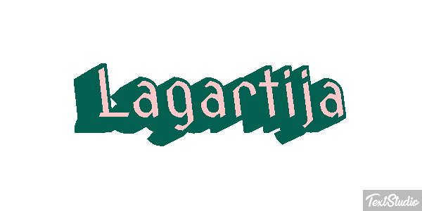 Lagartija Effetto testo