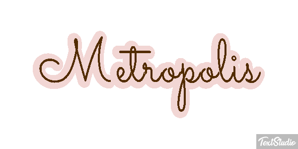 Metropolis Tekst effect