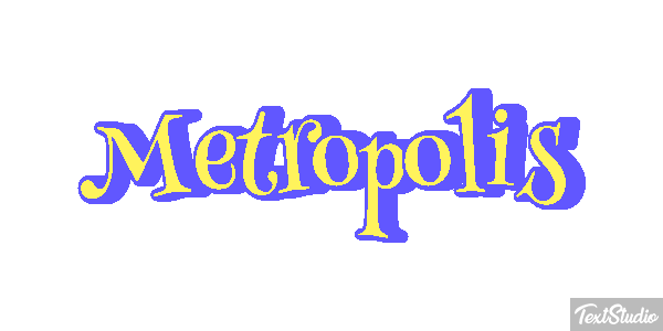 Metropolis Tekst effect