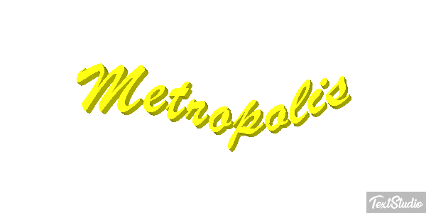 Metropolis Tekst effect