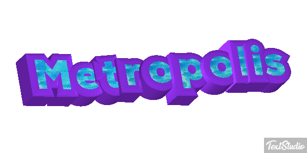 Metropolis Tekst effect
