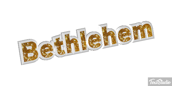 Bethlehem Text effect