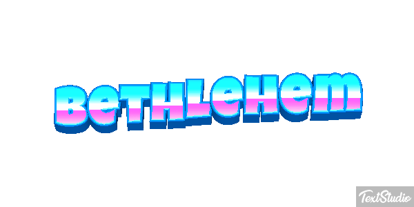 Bethlehem Text effect