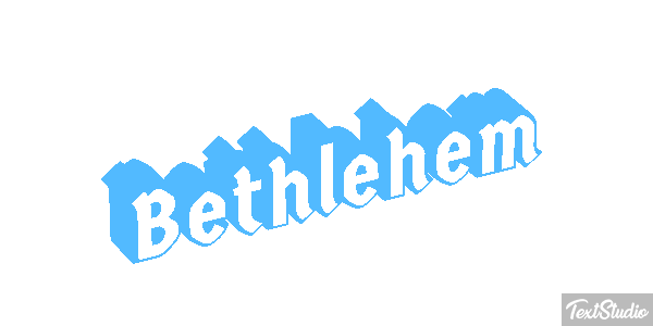 Bethlehem Text effect