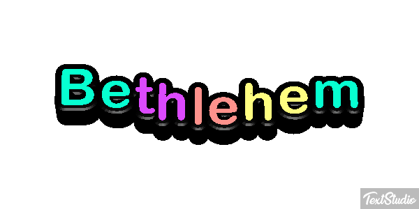 Bethlehem Text effect