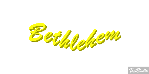 Bethlehem Text effect