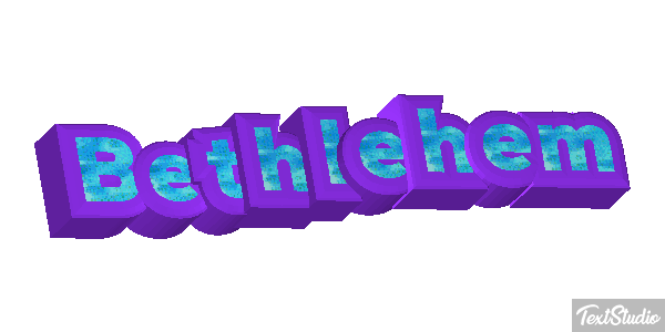 Bethlehem Text effect