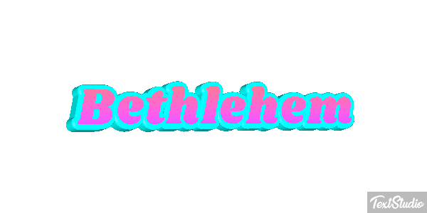 Bethlehem Text effect
