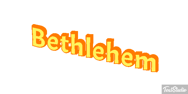 Bethlehem Text effect