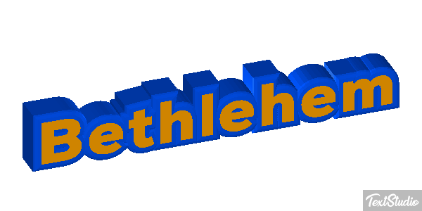 Bethlehem Text effect