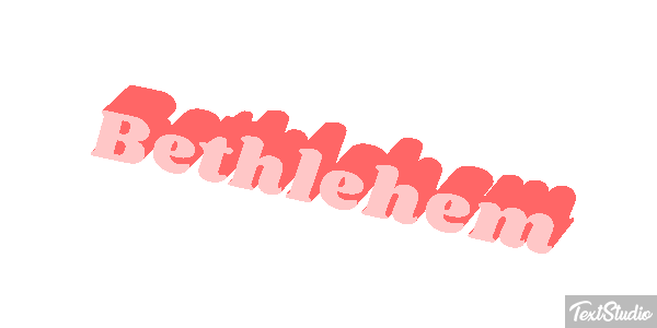 Bethlehem Text effect