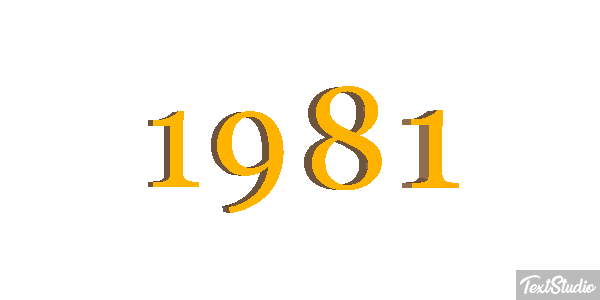 1981 Texteffekt