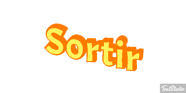 Sortir Effet de texte
