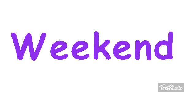 Weekend Text effect