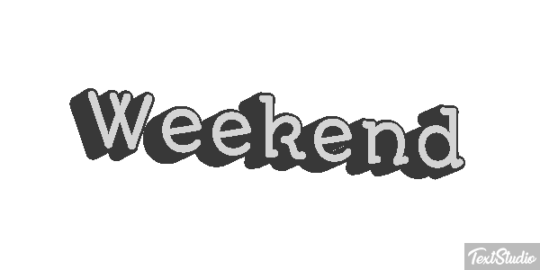 Weekend Text effect
