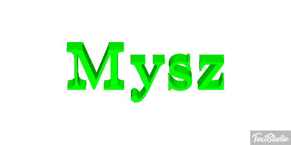 Mysz Efekt tekstowy