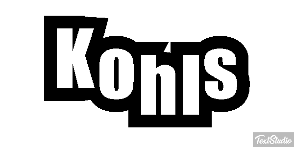 Kohls Text effect
