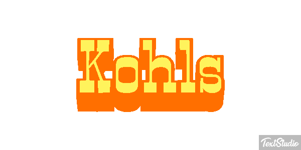 Kohls Text effect