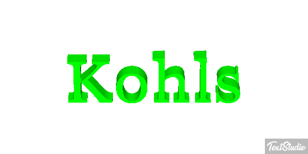 Kohls Text effect