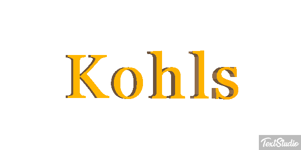 Kohls Text effect