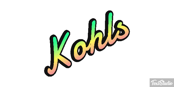Kohls Text effect