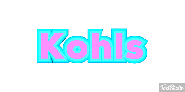 Kohls Text effect