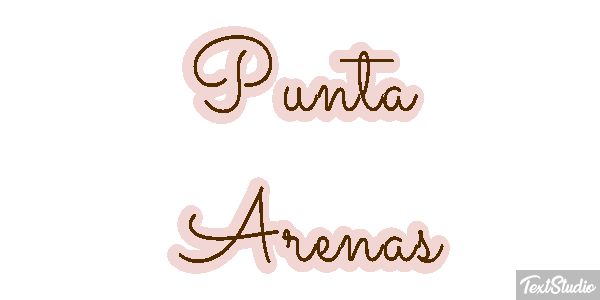 Punta Arenas テキスト効果