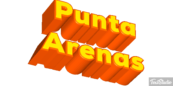 Punta Arenas テキスト効果