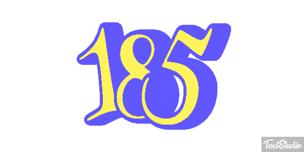 185 Efecto de texto