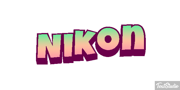 Nikon Text effect