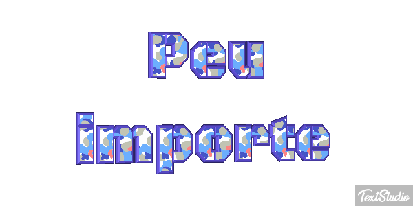Peu Importe Text effect
