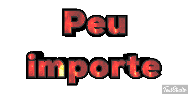 Peu Importe Text effect