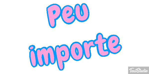 Peu Importe Text effect